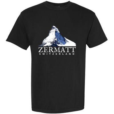 Zermatt Switzerland Swiss Alps Mountain Garment-Dyed Heavyweight T-Shirt