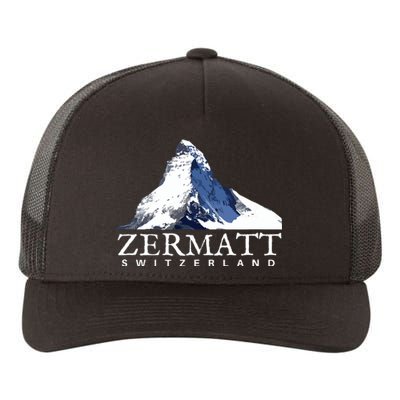 Zermatt Switzerland Swiss Alps Mountain Yupoong Adult 5-Panel Trucker Hat