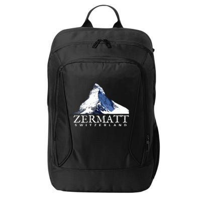 Zermatt Switzerland Swiss Alps Mountain City Backpack