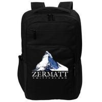 Zermatt Switzerland Swiss Alps Mountain Impact Tech Backpack