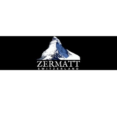 Zermatt Switzerland Swiss Alps Mountain Bumper Sticker