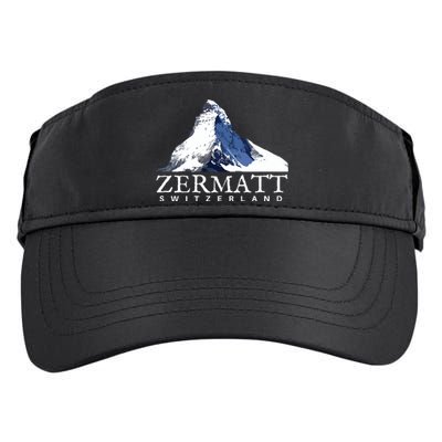 Zermatt Switzerland Swiss Alps Mountain Adult Drive Performance Visor