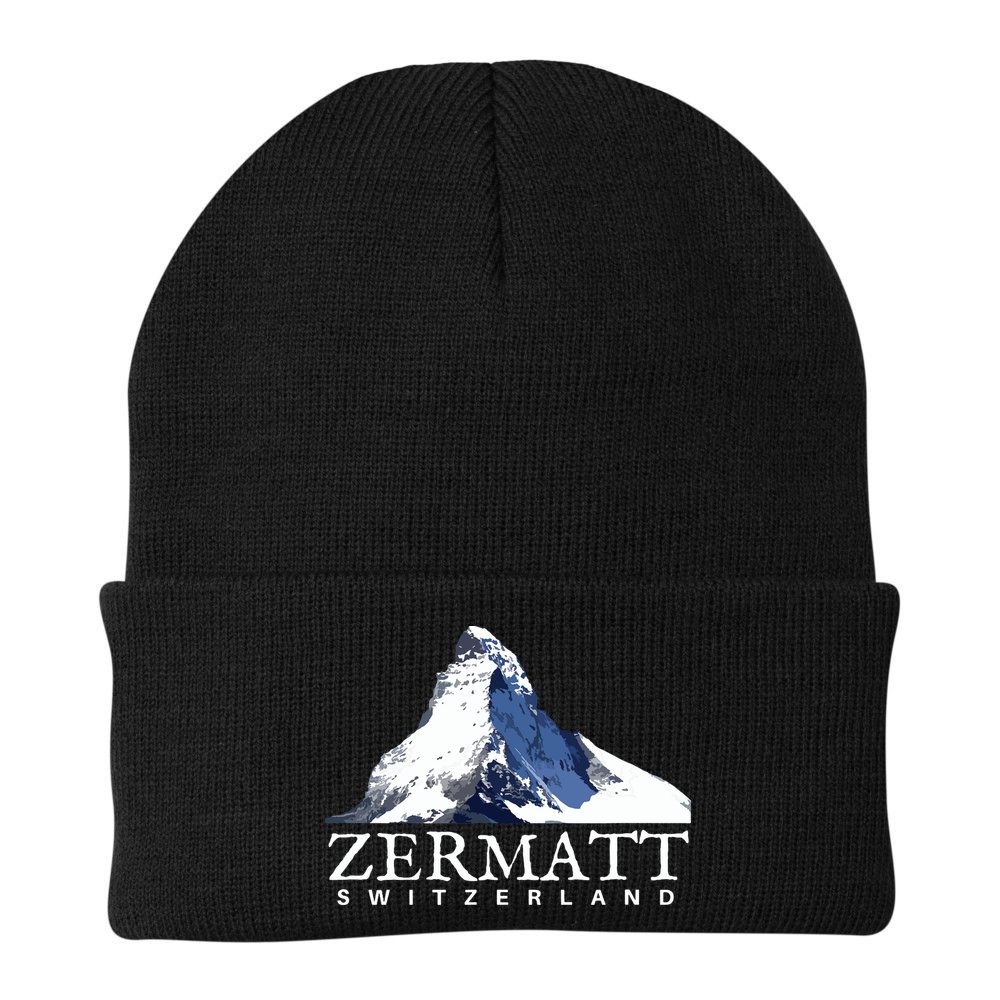 Zermatt Switzerland Swiss Alps Mountain Beanie