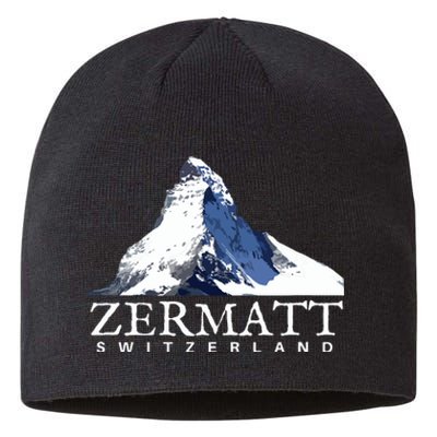 Zermatt Switzerland Swiss Alps Mountain Sustainable Beanie