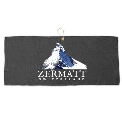 Zermatt Switzerland Swiss Alps Mountain Large Microfiber Waffle Golf Towel