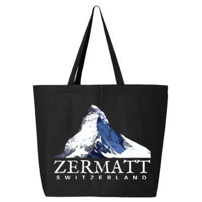 Zermatt Switzerland Swiss Alps Mountain 25L Jumbo Tote