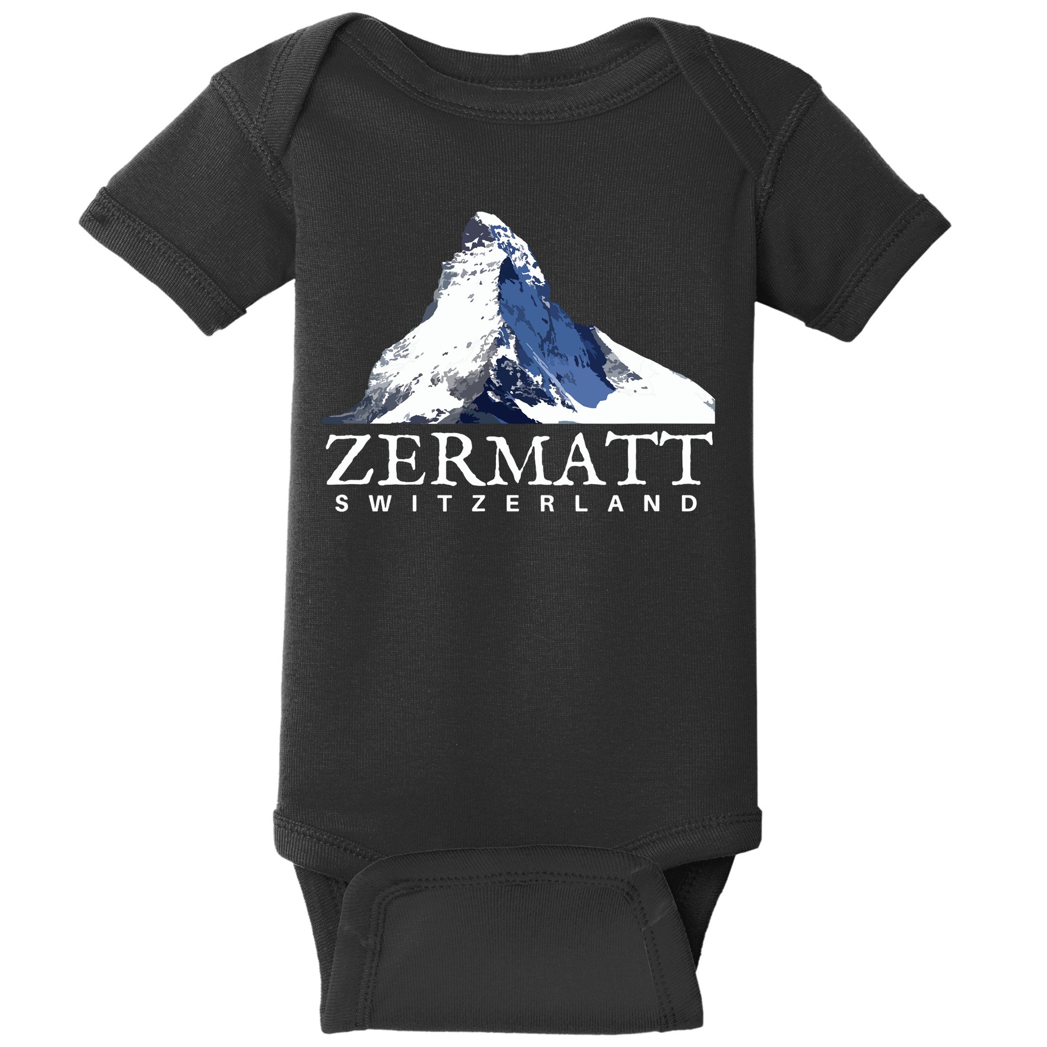 Zermatt Switzerland Swiss Alps Mountain Baby Bodysuit