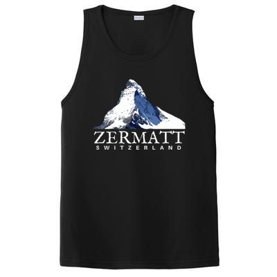 Zermatt Switzerland Swiss Alps Mountain PosiCharge Competitor Tank