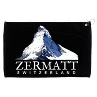 Zermatt Switzerland Swiss Alps Mountain Grommeted Golf Towel