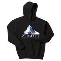 Zermatt Switzerland Swiss Alps Mountain Kids Hoodie