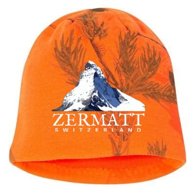 Zermatt Switzerland Swiss Alps Mountain Kati - Camo Knit Beanie