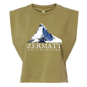 Zermatt Switzerland Swiss Alps Mountain Garment-Dyed Women's Muscle Tee