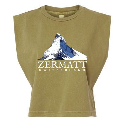 Zermatt Switzerland Swiss Alps Mountain Garment-Dyed Women's Muscle Tee