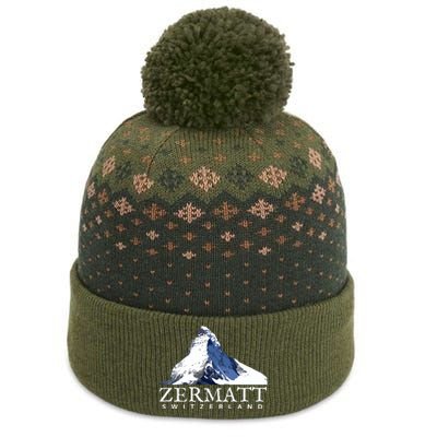 Zermatt Switzerland Swiss Alps Mountain The Baniff Cuffed Pom Beanie