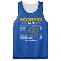 Zodiac Sign Scorpio Facts October November Birthday Gift Mesh Reversible Basketball Jersey Tank