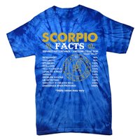 Zodiac Sign Scorpio Facts October November Birthday Gift Tie-Dye T-Shirt