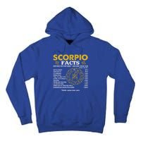 Zodiac Sign Scorpio Facts October November Birthday Gift Tall Hoodie