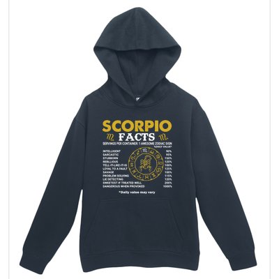 Zodiac Sign Scorpio Facts October November Birthday Gift Urban Pullover Hoodie