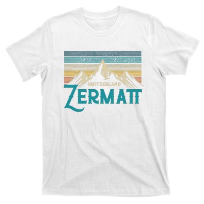 Zermatt Switzerland Swiss Vintage Mountains Souvenir Gift T-Shirt