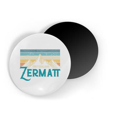 Zermatt Switzerland Swiss Vintage Mountains Souvenir Gift Magnet