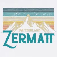 Zermatt Switzerland Swiss Vintage Mountains Souvenir Gift Baby Bodysuit