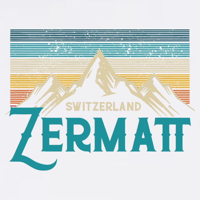 Zermatt Switzerland Swiss Vintage Mountains Souvenir Gift Baby Bodysuit