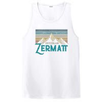 Zermatt Switzerland Swiss Vintage Mountains Souvenir Gift PosiCharge Competitor Tank