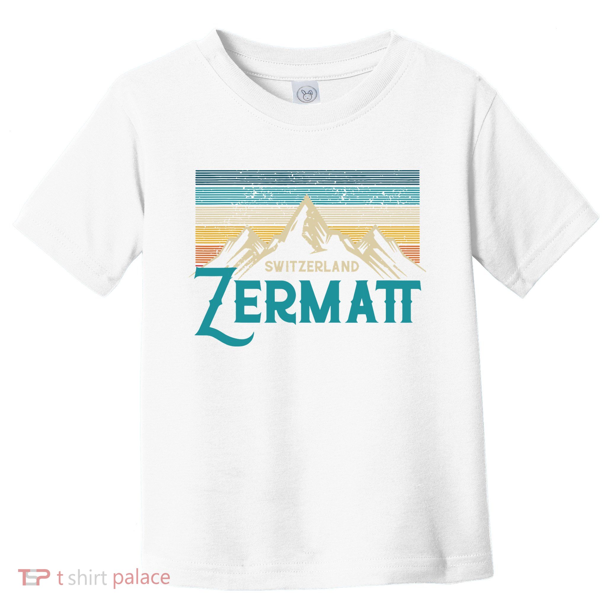Zermatt Switzerland Swiss Vintage Mountains Souvenir Gift Toddler T-Shirt