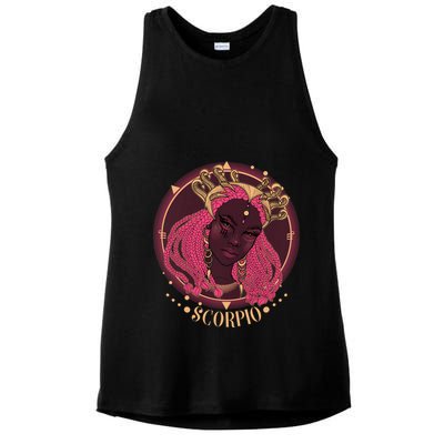 Zodiac Scorpio Scorpion Goddess Queen Ladies PosiCharge Tri-Blend Wicking Tank