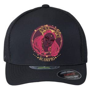 Zodiac Scorpio Scorpion Goddess Queen Flexfit Unipanel Trucker Cap