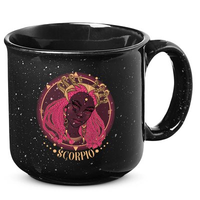 Zodiac Scorpio Scorpion Goddess Queen 15oz Campfire Ceramic Mug