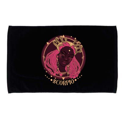 Zodiac Scorpio Scorpion Goddess Queen Microfiber Hand Towel