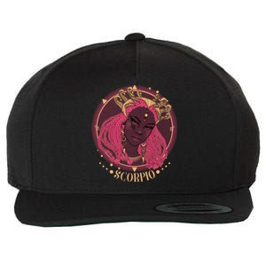 Zodiac Scorpio Scorpion Goddess Queen Wool Snapback Cap