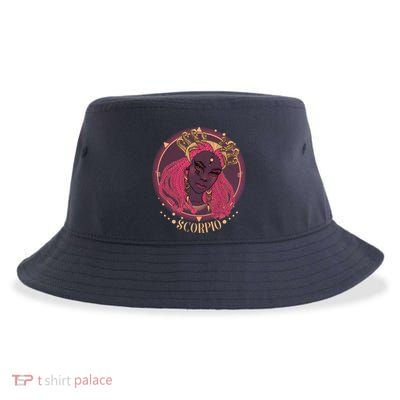 Zodiac Scorpio Scorpion Goddess Queen Sustainable Bucket Hat
