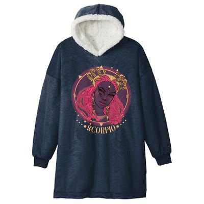 Zodiac Scorpio Scorpion Goddess Queen Hooded Wearable Blanket