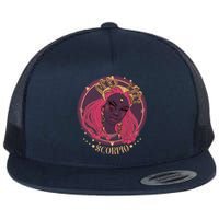 Zodiac Scorpio Scorpion Goddess Queen Flat Bill Trucker Hat