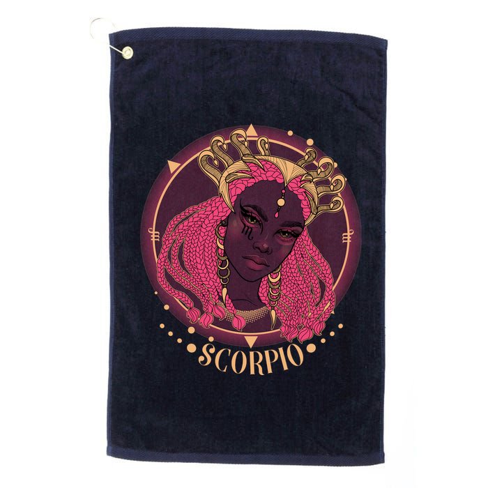 Zodiac Scorpio Scorpion Goddess Queen Golf Towel