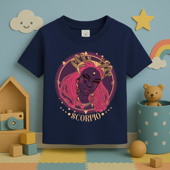 Zodiac Scorpio Scorpion Goddess Queen Toddler T-Shirt