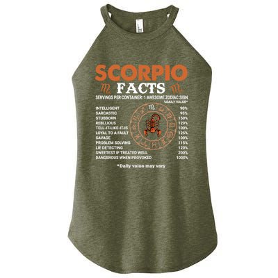 Zodiac Sign Scorpio Facts Gift Women’s Perfect Tri Rocker Tank