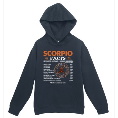 Zodiac Sign Scorpio Facts Gift Urban Pullover Hoodie