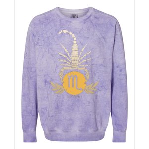 Zodiac Scorpio Scorpion Symbol Colorblast Crewneck Sweatshirt