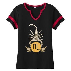 Zodiac Scorpio Scorpion Symbol Ladies Halftime Notch Neck Tee