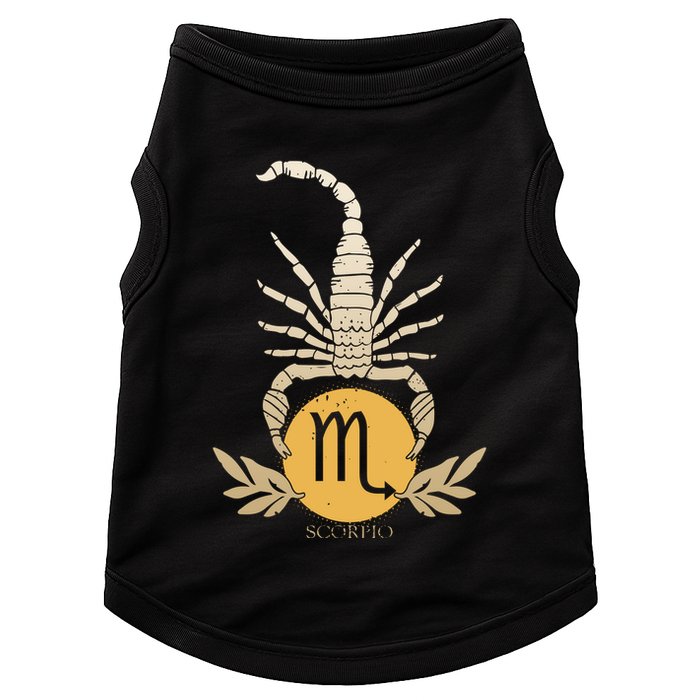 Zodiac Scorpio Scorpion Symbol Doggie Tank