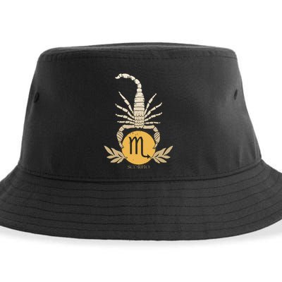 Zodiac Scorpio Scorpion Symbol Sustainable Bucket Hat