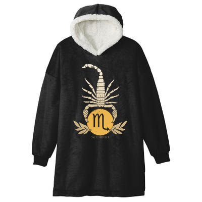 Zodiac Scorpio Scorpion Symbol Hooded Wearable Blanket