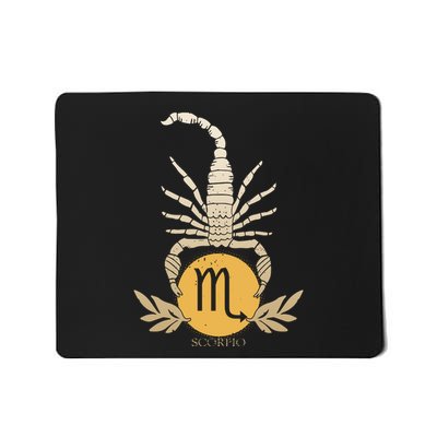 Zodiac Scorpio Scorpion Symbol Mousepad