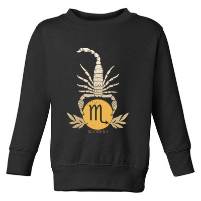 Zodiac Scorpio Scorpion Symbol Toddler Sweatshirt