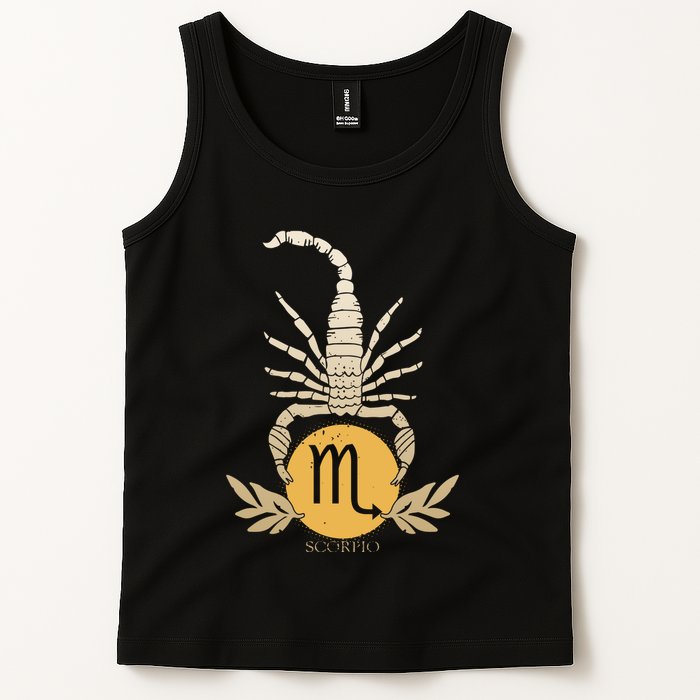 Zodiac Scorpio Scorpion Symbol Tank Top