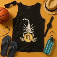 Zodiac Scorpio Scorpion Symbol Tank Top