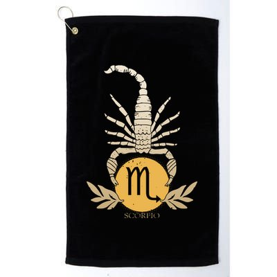 Zodiac Scorpio Scorpion Symbol Golf Towel